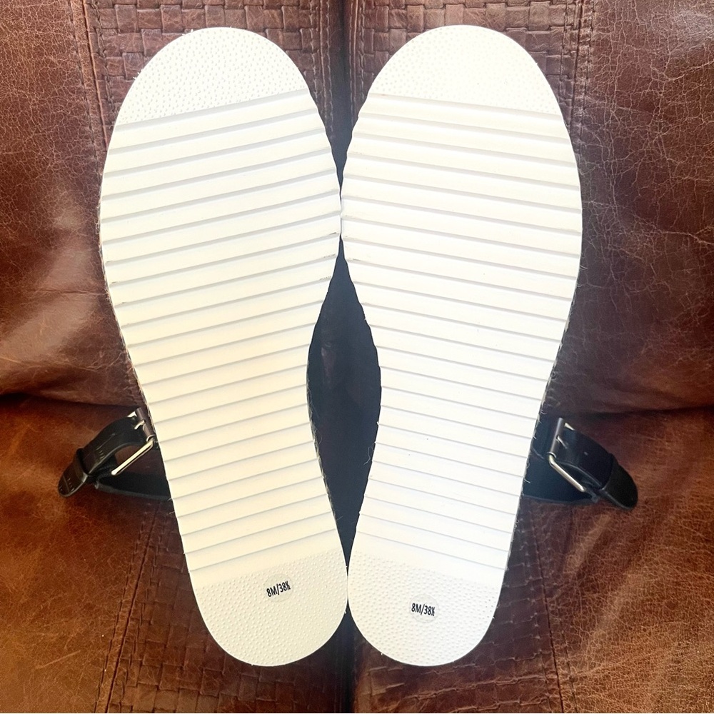 Vince Camuto Marietter Genuine Croc Embossed Leather Wedge Slingback Sandals Sz8 - Picture 12 of 14